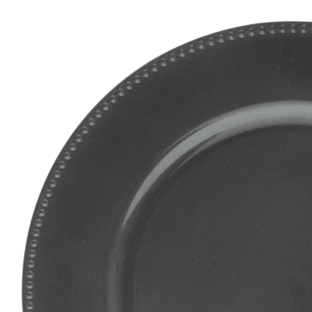 Sousplat Prato de Mesa Shine Cinza Redondo - 33cm - Image 4