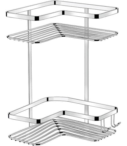 Suporte Cantoneira 2 Posições Com Ganchos Fixação Parafuso - Image 2