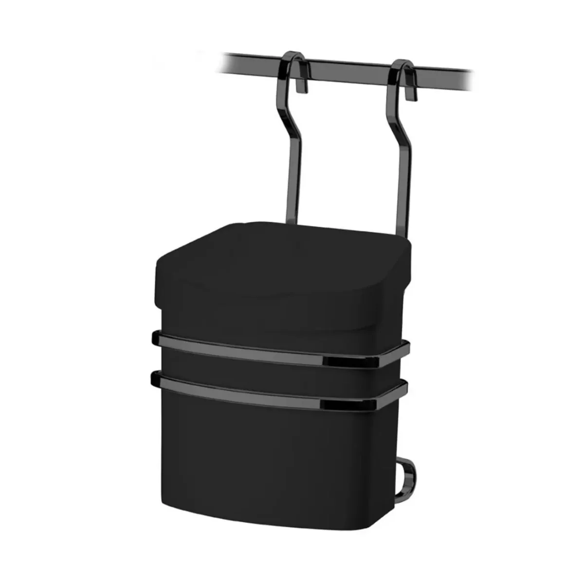 Suporte com Lixeira 2,5 Litros - Ônix e Preto - Image 4