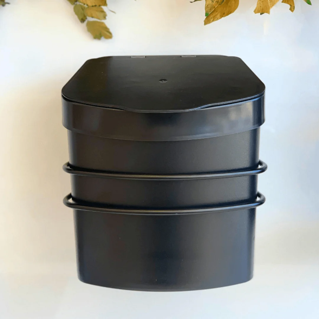 Suporte Com Lixeira De Fixacao Ventosa Preto Fosco 2,5 Litros - Image 2