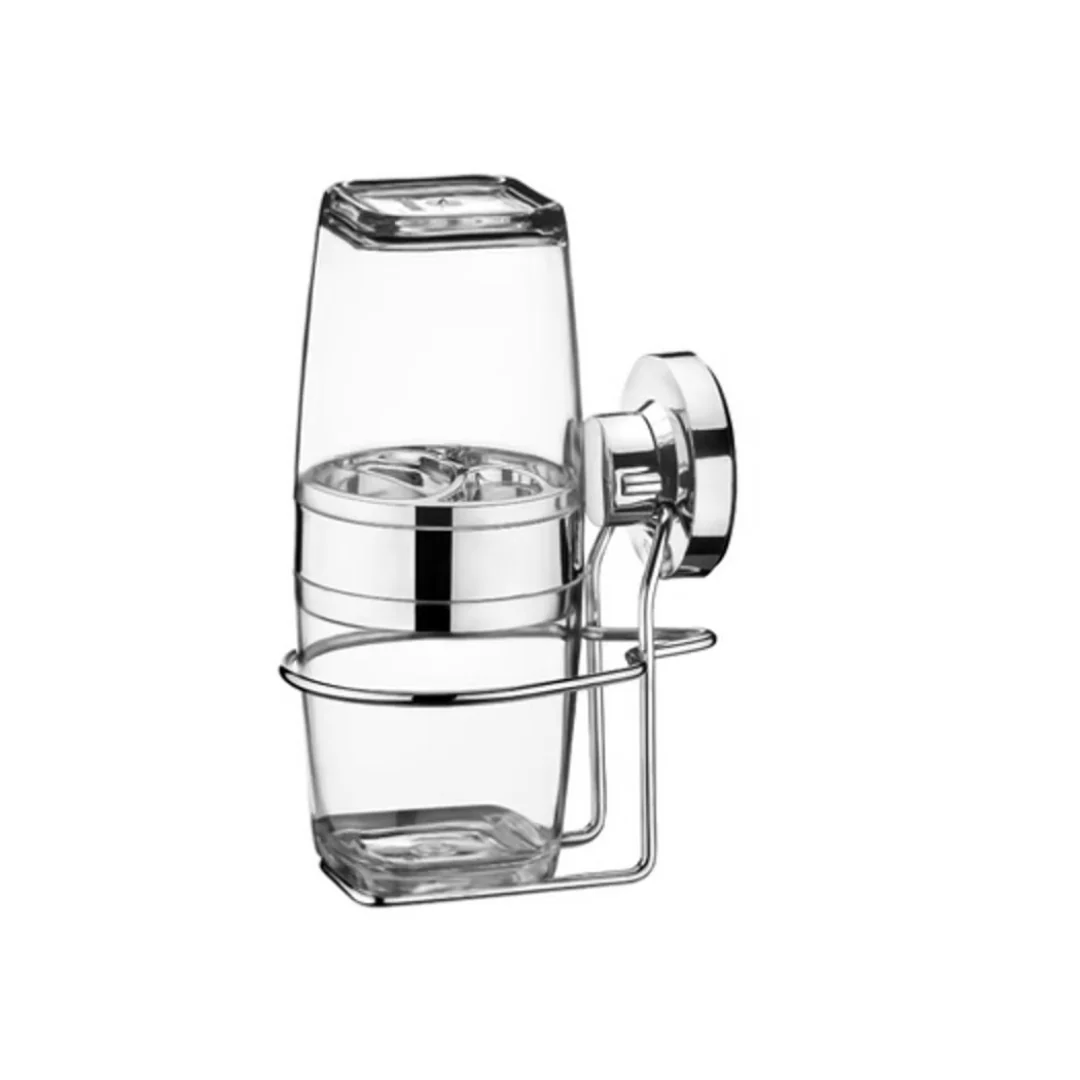 Suporte com Porta Escova e Creme Dental com Ventosa Cromado - Image 7