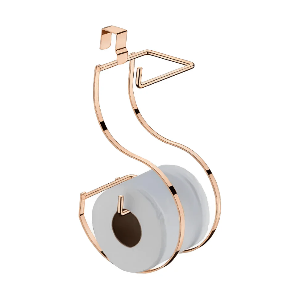 Suporte Duplo de Papel Higiênico para Caixa Acoplada Rose Gold - Image 2