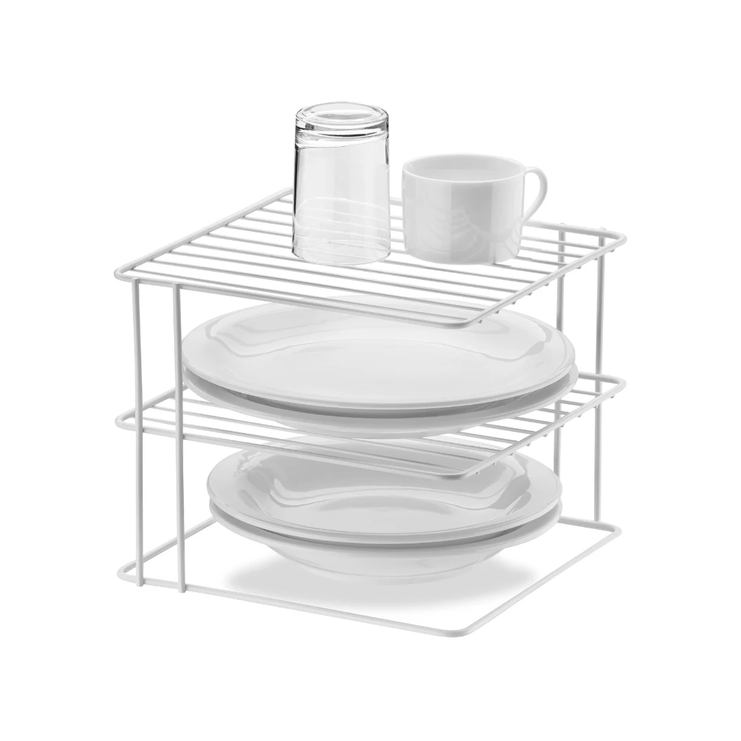 Suporte Organizador de Pratos 3 Níveis 26cm Branco Alta Resistência - Image 2