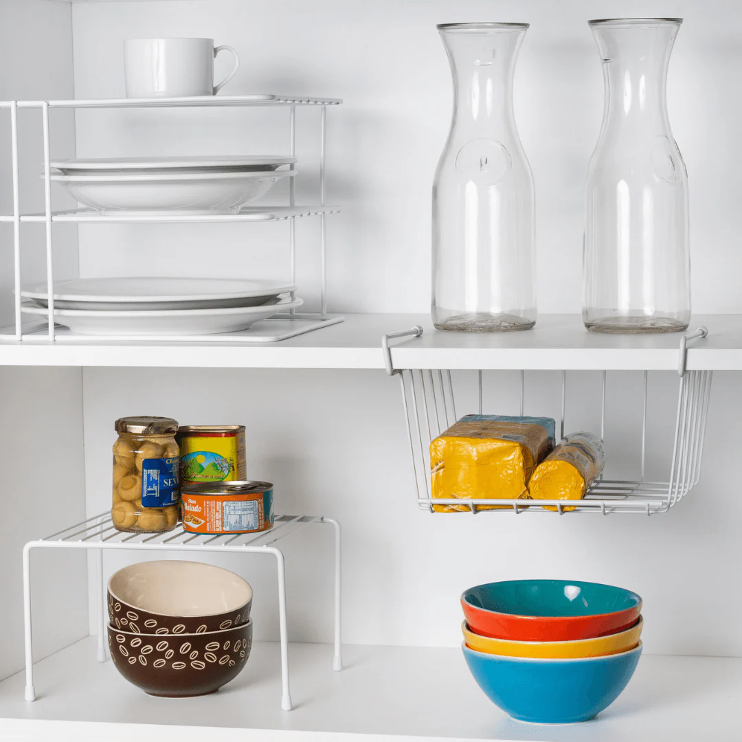 Suporte Organizador de Pratos 3 Níveis 26cm Branco Alta Resistência - Image 3
