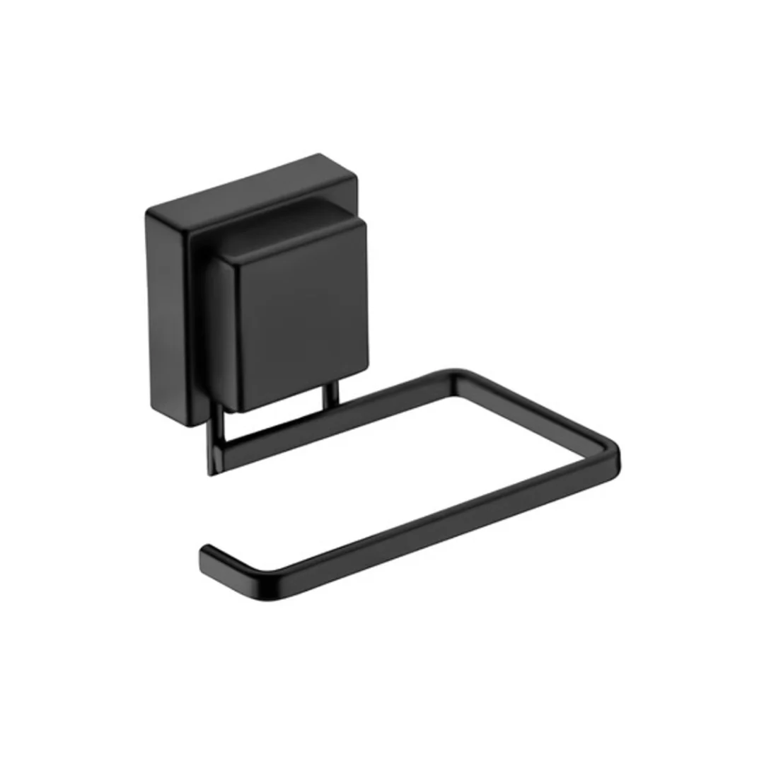 Suporte para Papel Higiênico com Ventosa Ultra-Aderente Preto Fosco - Image 4