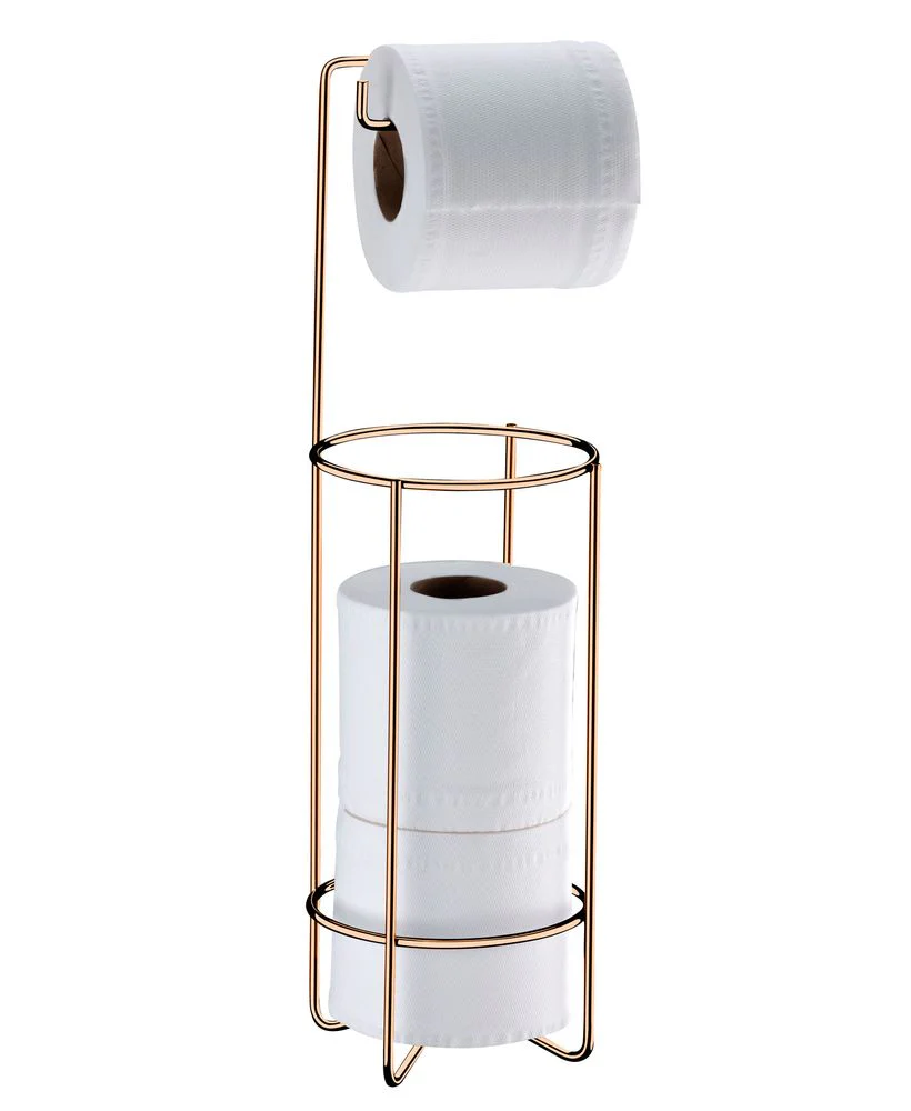 Suporte para Papel Higiênico de Chão Rose Gold