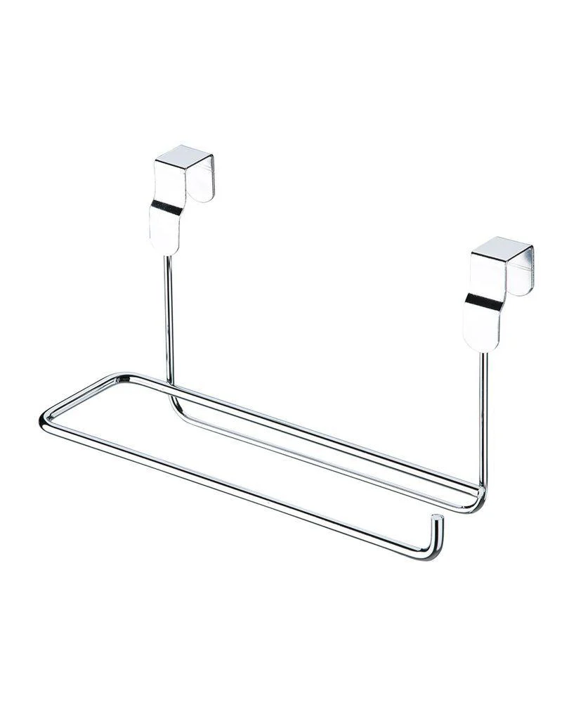 Suporte Para Rolo De Papel Toalha Para Porta Armário Cromado
