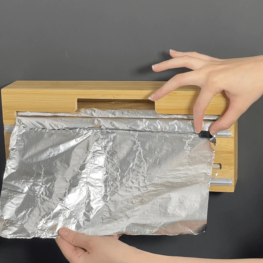 Suporte para Rolos de Papel Aluminio em Bambu - Image 7