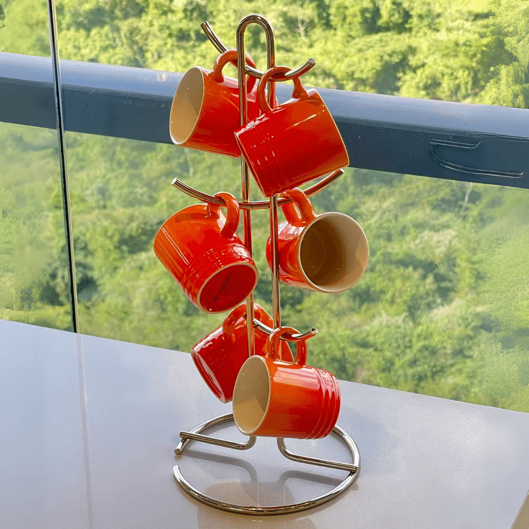 Suporte para Xícaras e Canecas em Aço Dourado 15,2cm - Image 2