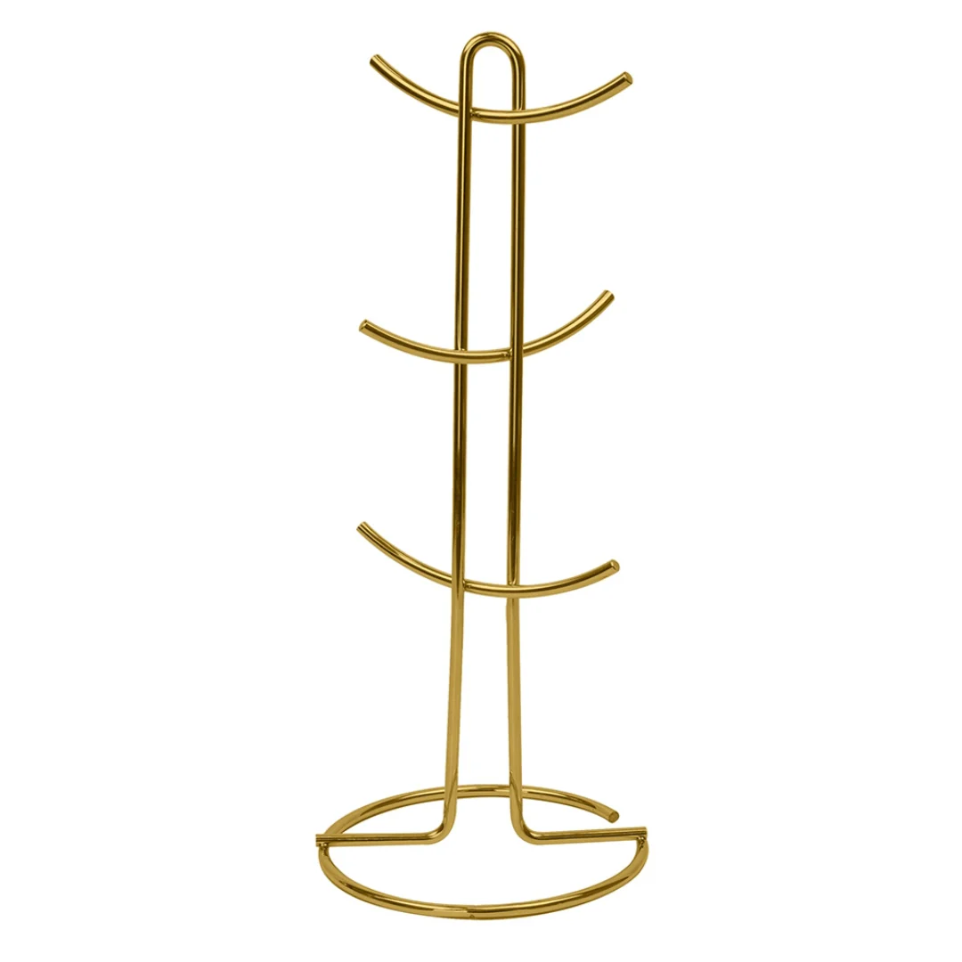 Suporte para Xícaras e Canecas em Aço Dourado 15,2cm - Image 5