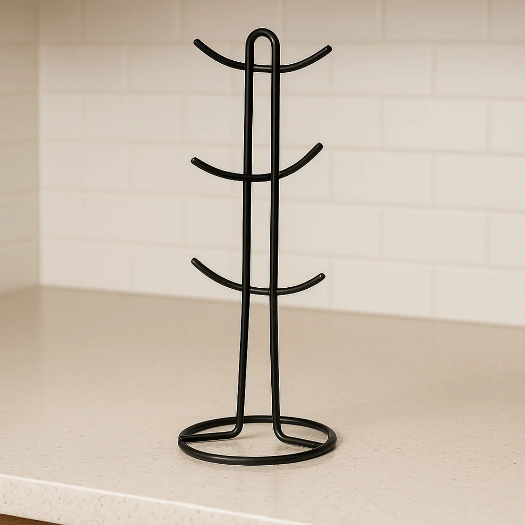Suporte para Xícaras e Canecas em Aço Preto 15,2cm - Image 7