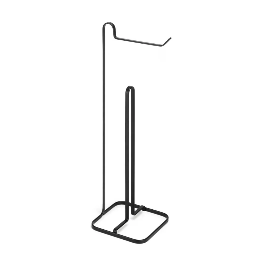 Suporte Porta Papel Higiênico de Chão 4 Rolos Aço Piatina Preto - Image 3
