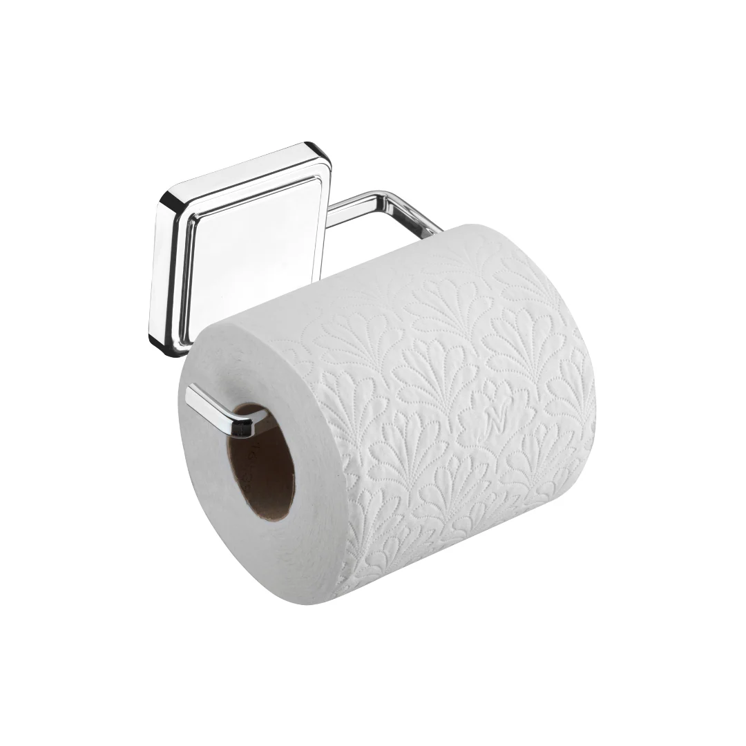 Suporte Porta Papel Higiênico Fixação por Adesivo Cromado 12,5cm - Image 3