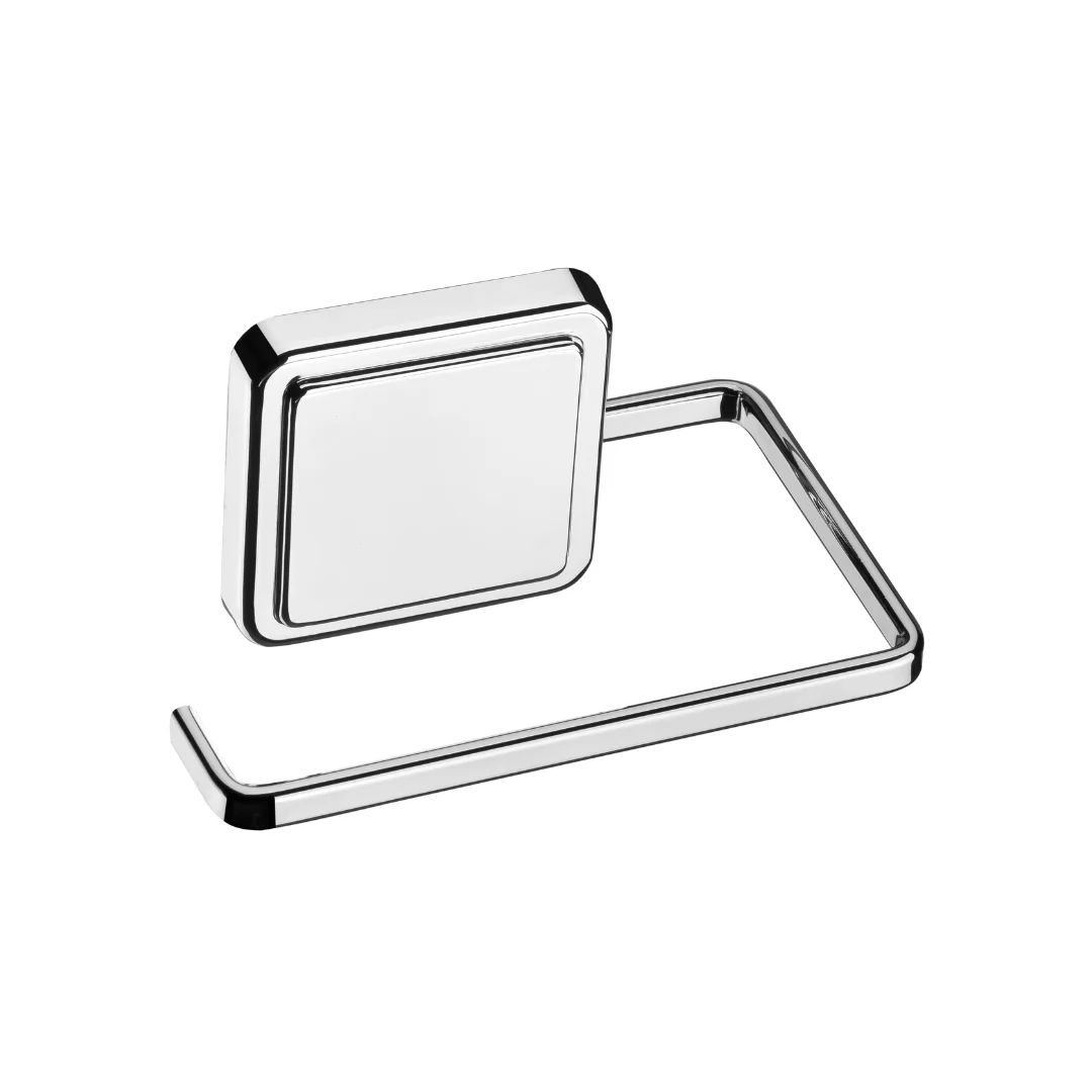 Suporte Porta Papel Higiênico Fixação por Adesivo Cromado 12,5cm - Image 4