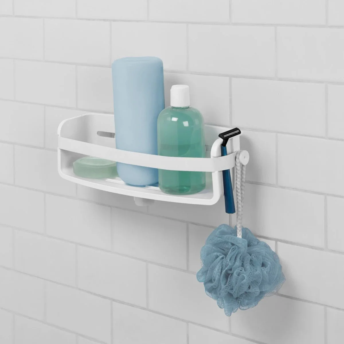 Suporte Porta Shampoo com Ventosa Branco - Image 3