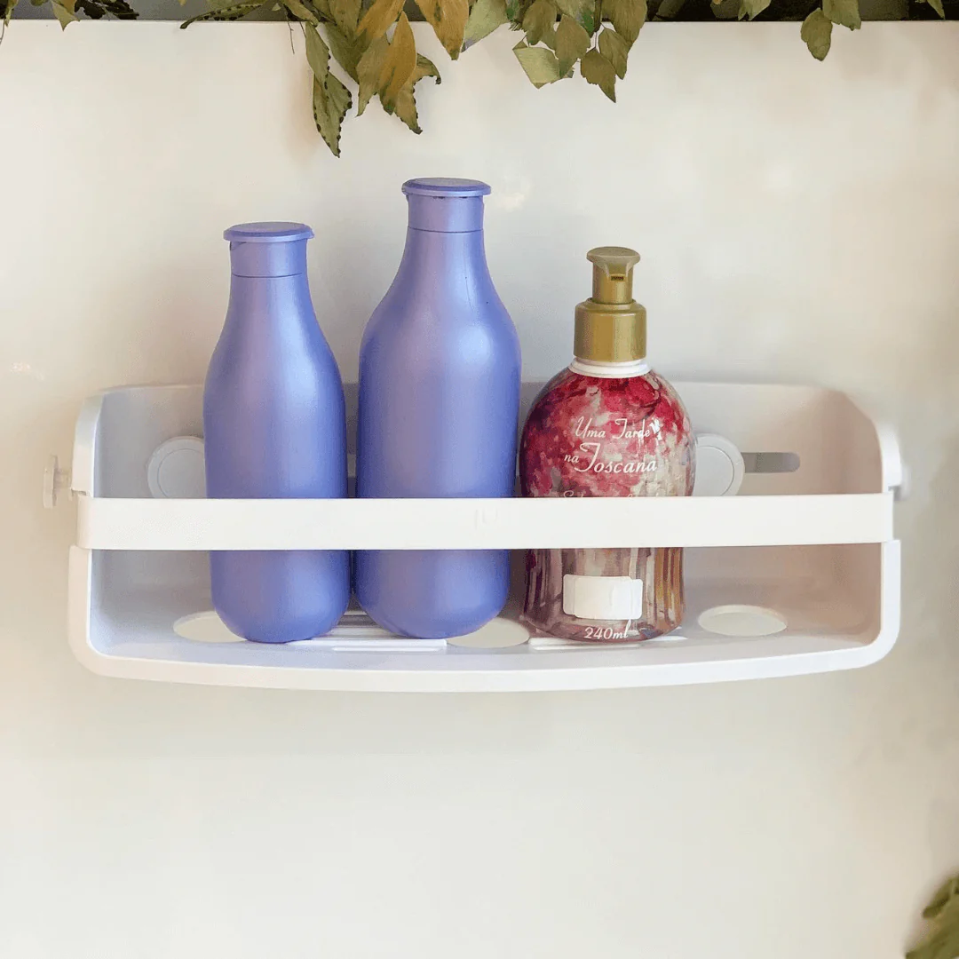 Suporte Porta Shampoo com Ventosa Branco - Image 5