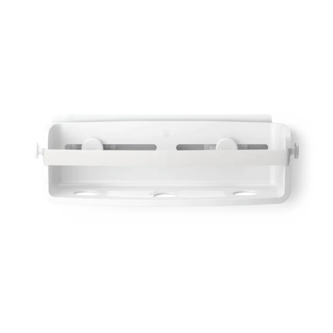 Suporte Porta Shampoo Fixação Adesivo Branco Linha Flex - Image 8