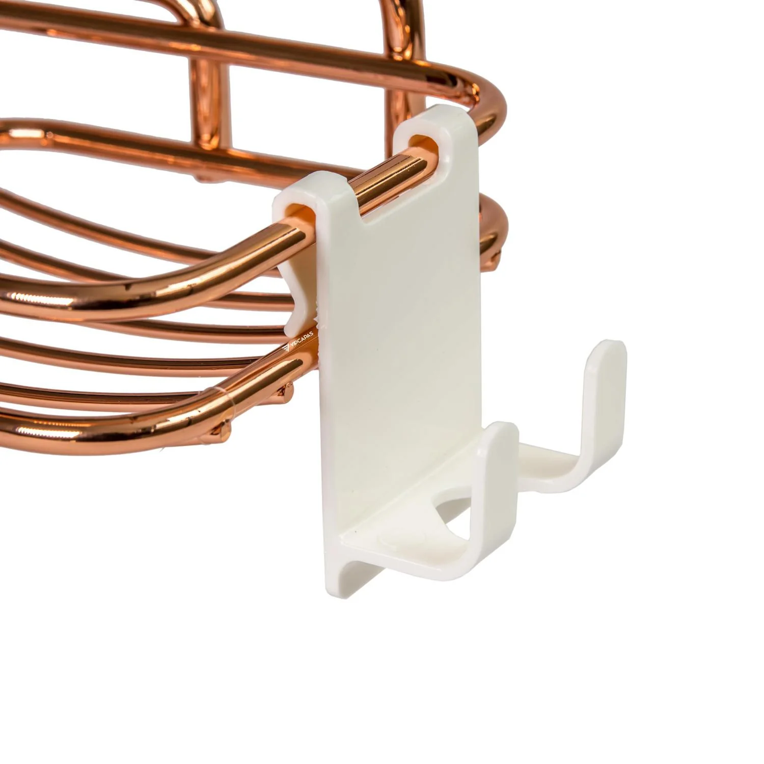 Suporte Shampoo Sabonete Parafuso de Parede com Gancho Móvel Rose Gold - Image 5