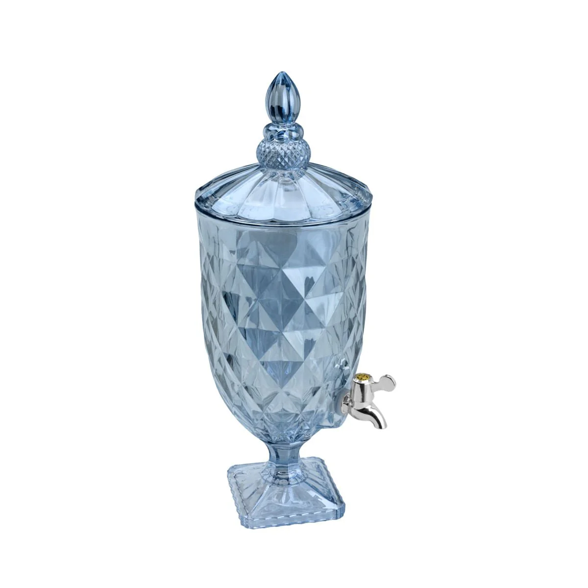 Suqueira de Cristal Ecológico Azul Metalizado Diamond 5 Litros