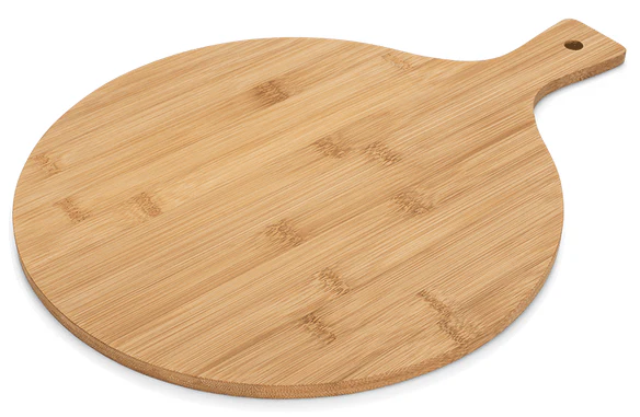 Tábua Corte Redonda Bambu Natural 40cm