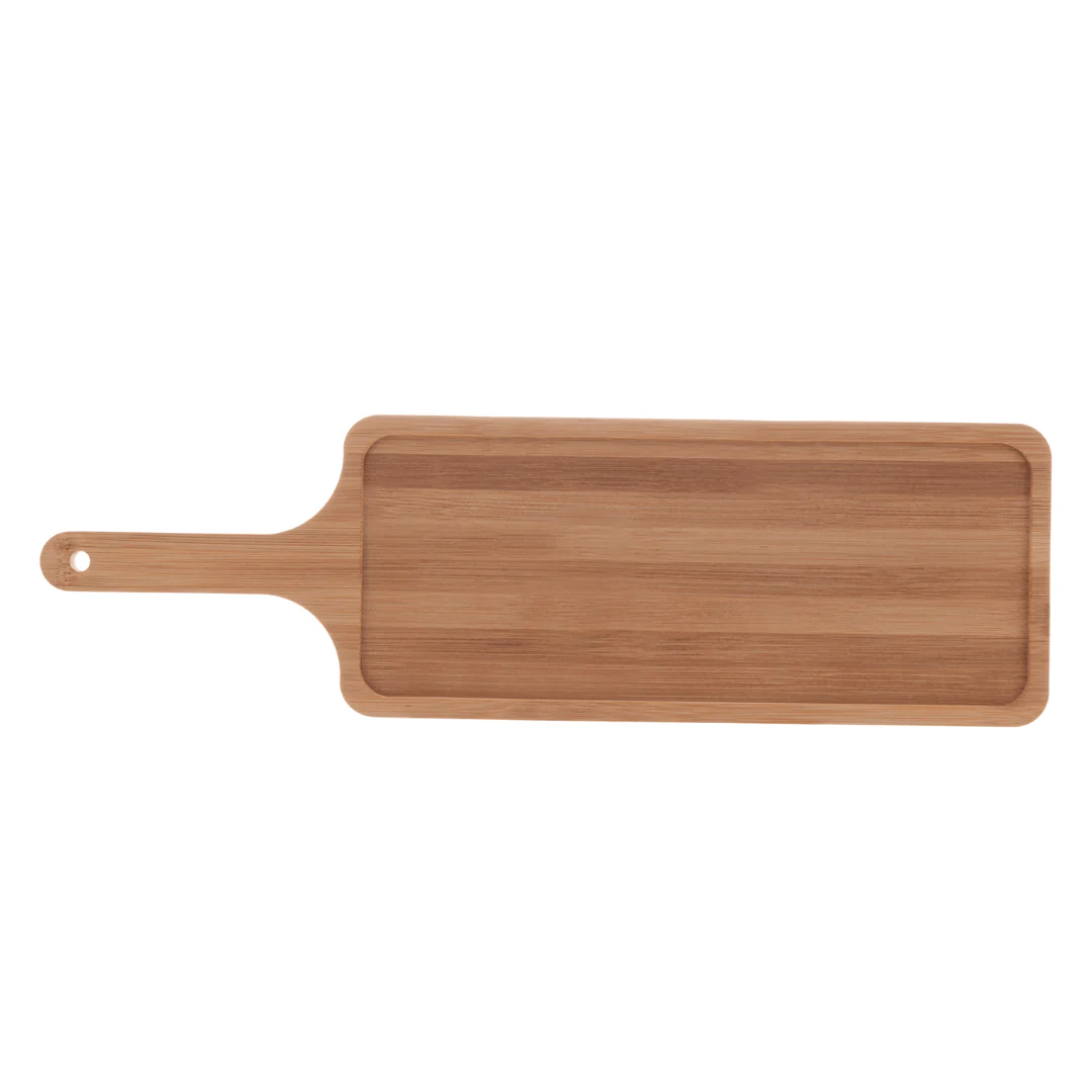 Tábua Para Servir em Bambu com Cabo 32cm x 14cm - Image 4