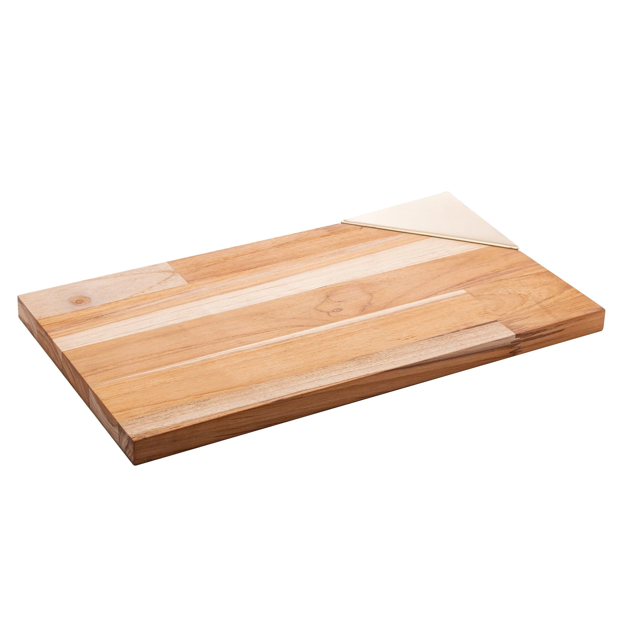Tábua Teca para Servir com Alça Champanhe 40cm - Image 2