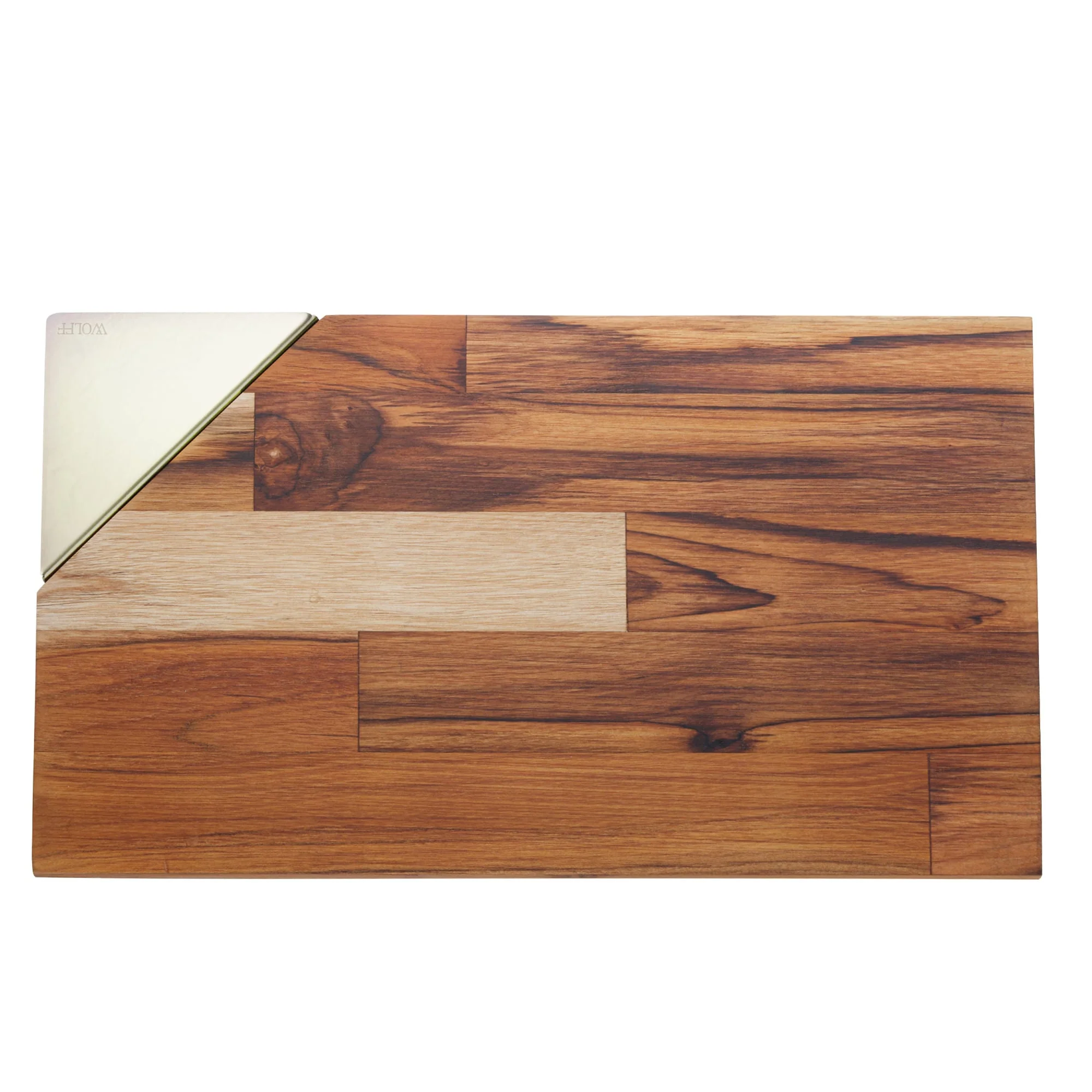 Tábua Teca para Servir com Alça Champanhe 40cm - Image 3