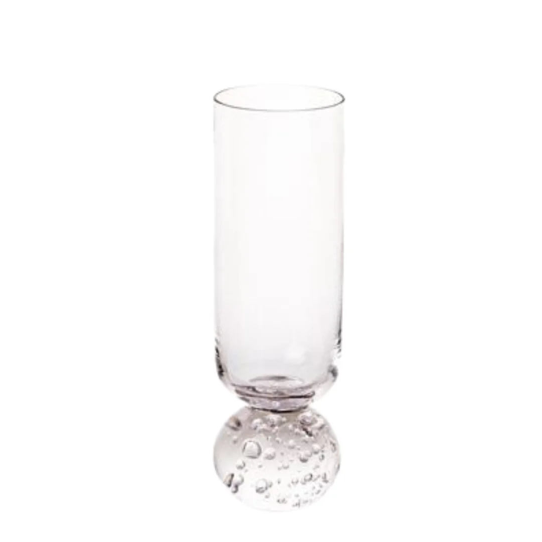 Taça Copo para Champanhe Vidro com Base Esfera Transparente 250ml - Image 4