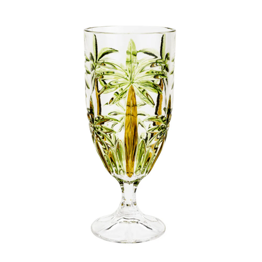 Taça Cristal De Chumbo Palm Tree Handpaint 450ml - Image 13