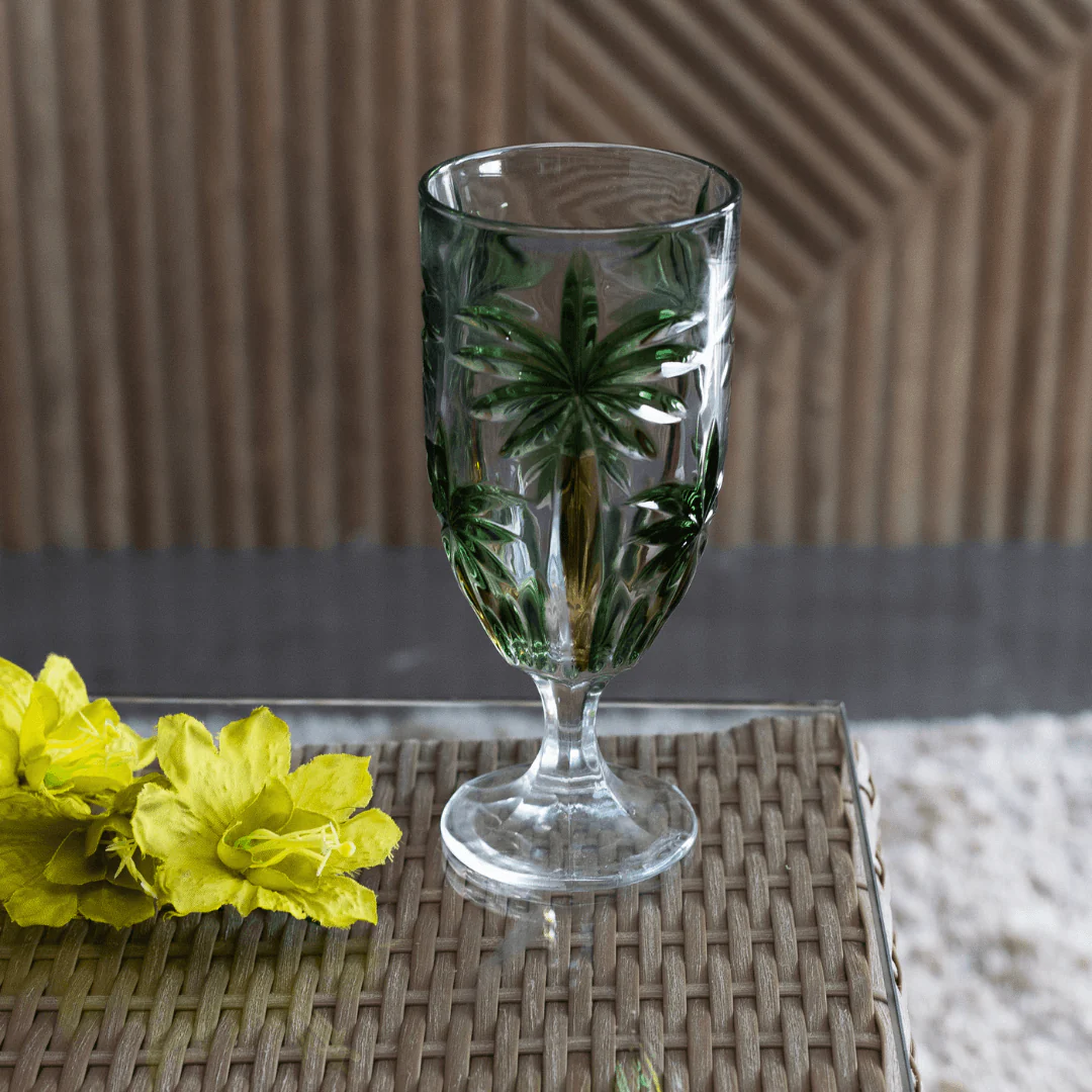 Taça Cristal De Chumbo Palm Tree Handpaint 450ml - Image 5