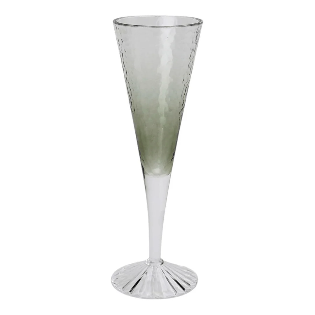 Taça de Champanhe em Acrílico Degradada Verde - Image 8