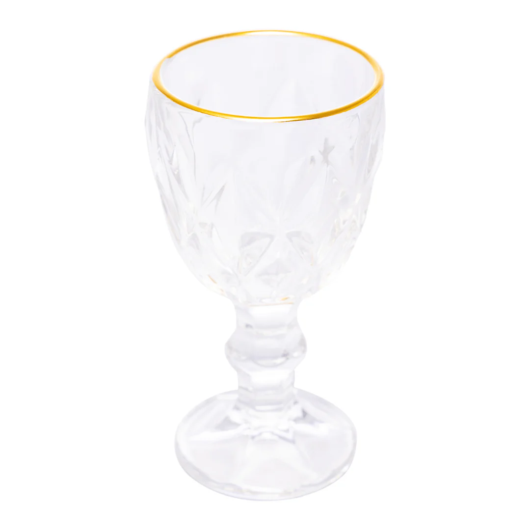 Taça de Licor em Vidro com FIo de Ouro Diamond 50ml - Image 8