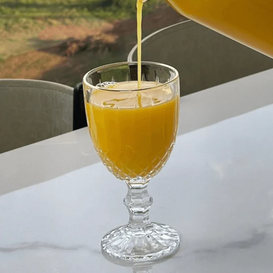 Taça de Vidro Para Água Com Fio de Ouro Greek - 345ml - Image 3