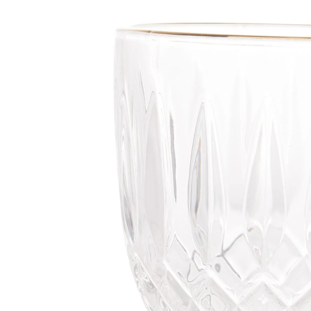 Taça de Vidro Para Água Com Fio de Ouro Greek - 345ml - Image 9