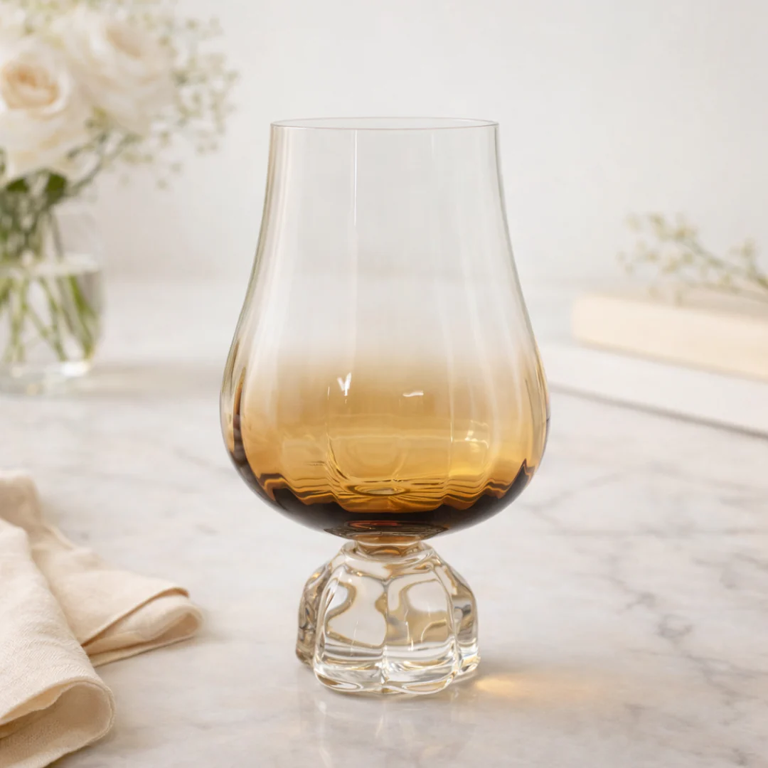 Copo Taça para Vinho Vidro com Base Diamante Branco 600ml - Image 3