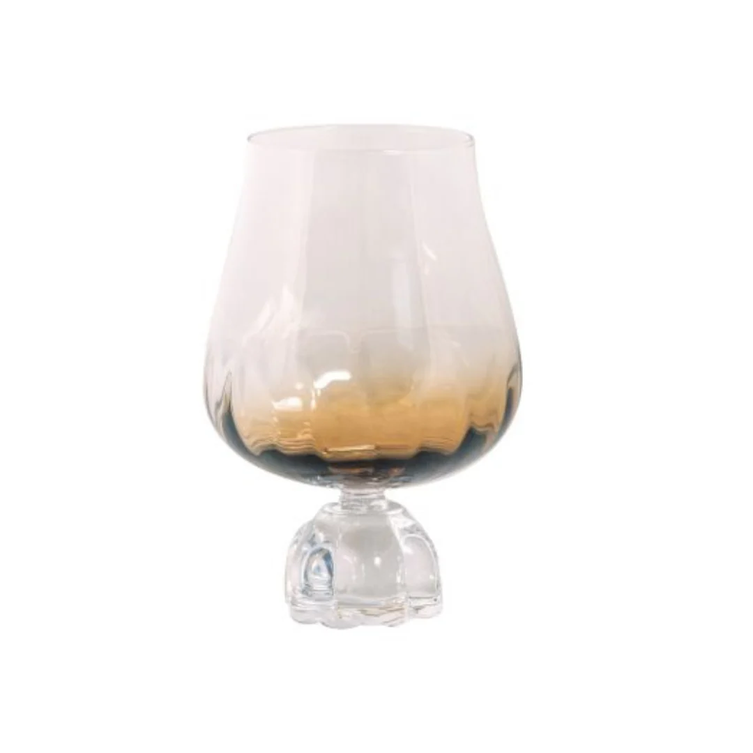 Copo Taça para Vinho Vidro com Base Diamante Branco 600ml - Image 6