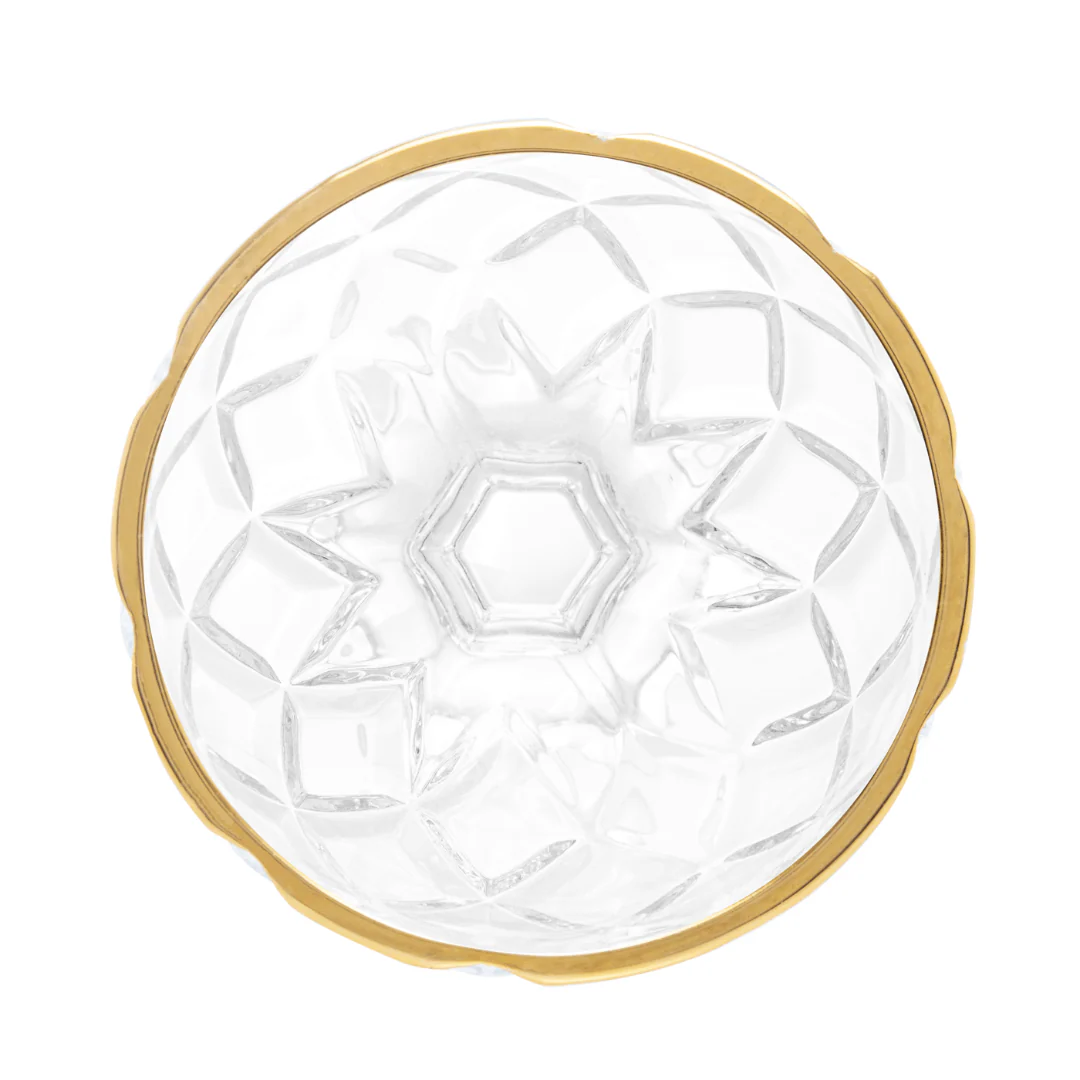 Taça para Sobremesa de Vidro com Fio de Ouro Deli Diamond 170ml - Image 6