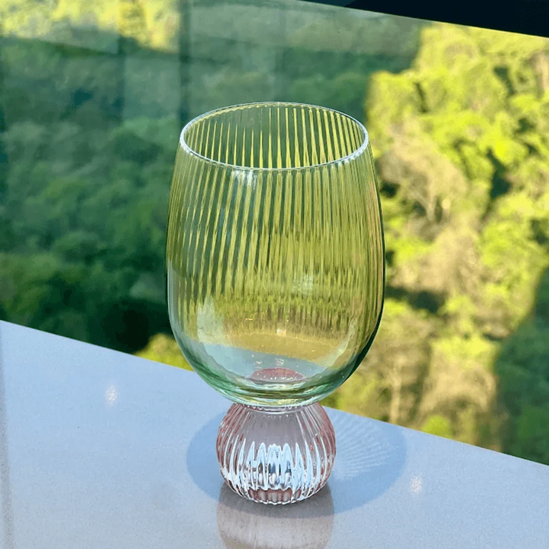 Taça Copo Colors Elegante Verde e Rosa 390ml - Image 4