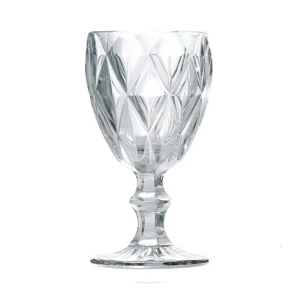 Taça Para Água De Vidro Transparente Diamond - 325ml - Image 5