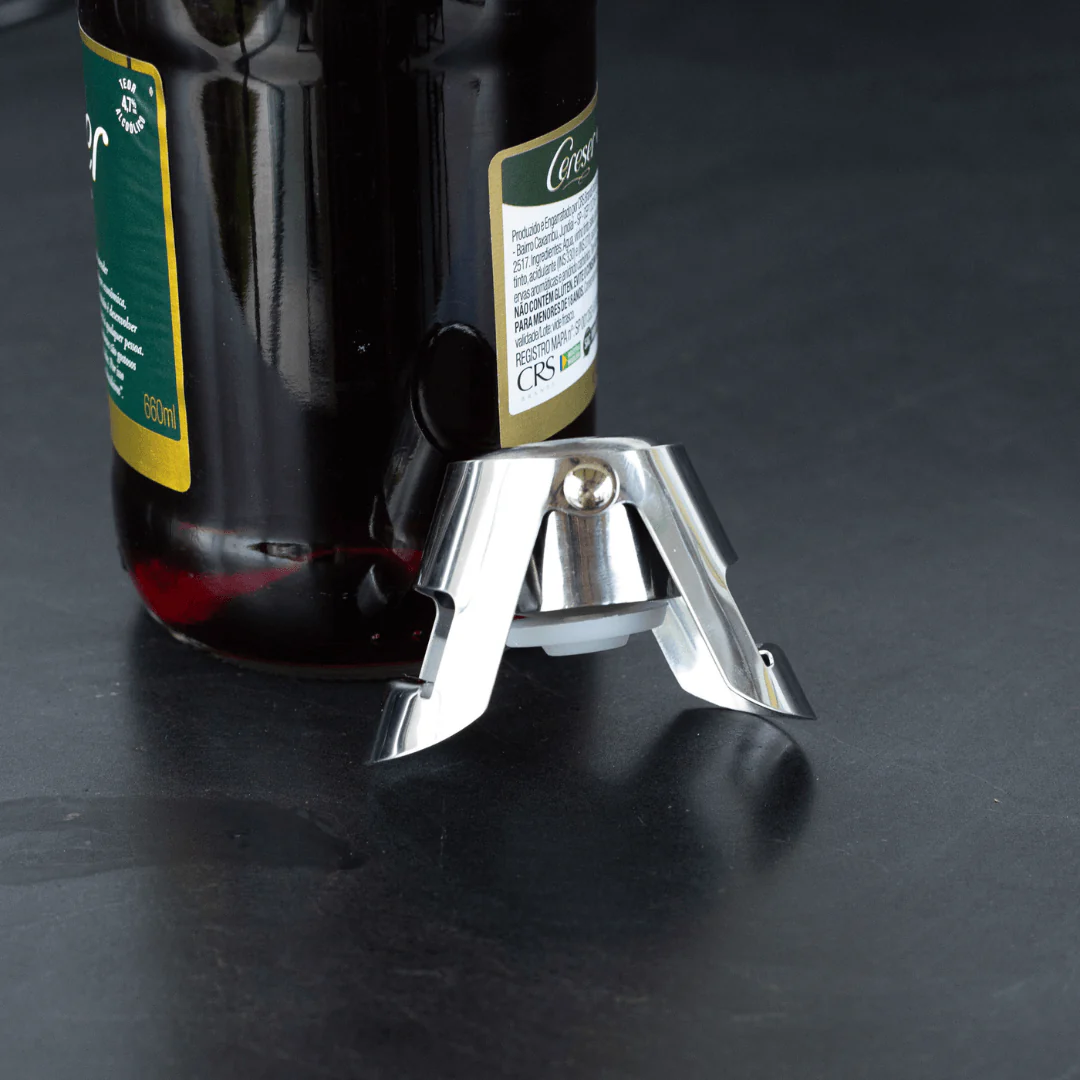 Tampa com Pressão para Champanhe em Aço Inox - Image 2