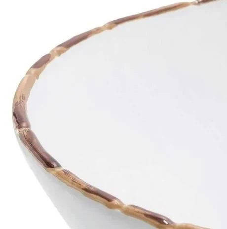 Tigela Média em Bambu Branco 22cm - Image 2