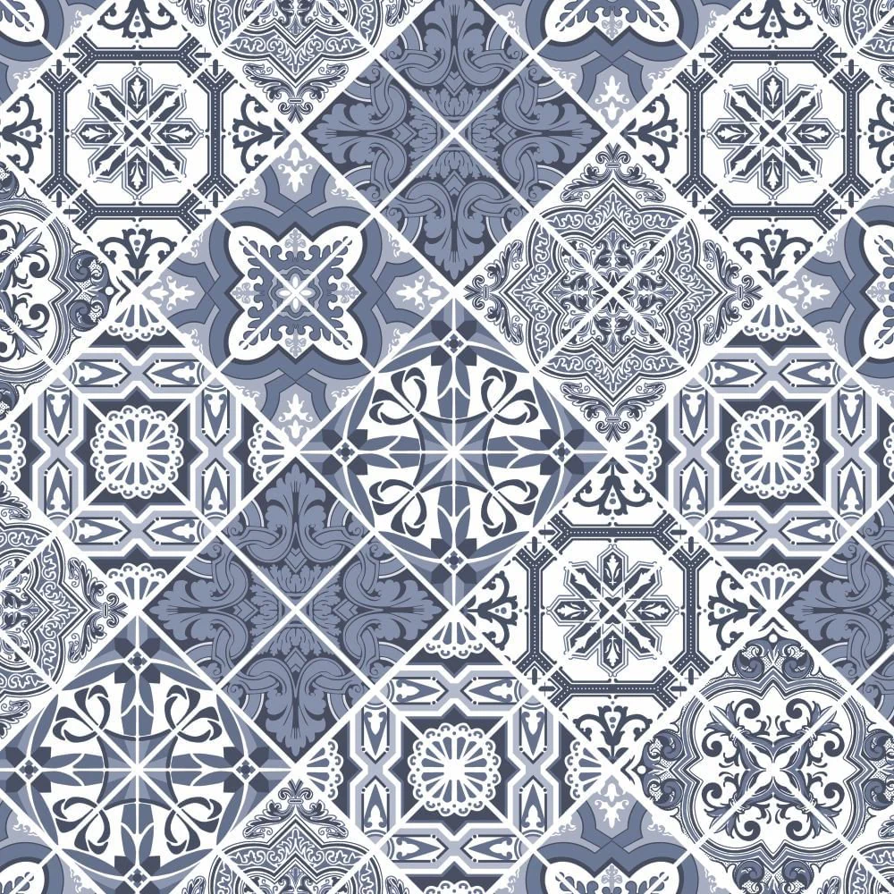 Toalha de Mesa Retangular Azulejo Azul 200 x 140 - Image 5