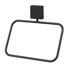 Toalheiro Argola Fixação Parafuso Preto 18cm - Image 3