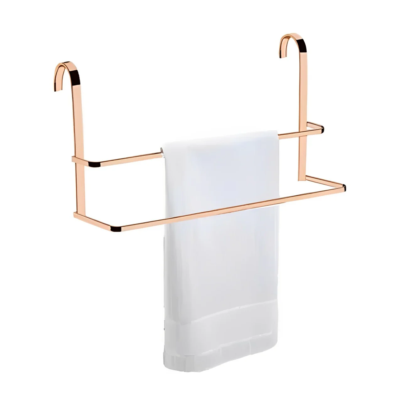 Porta Toalha Duplo Toalheiro De Box 45 cm Rose Gold - Image 3