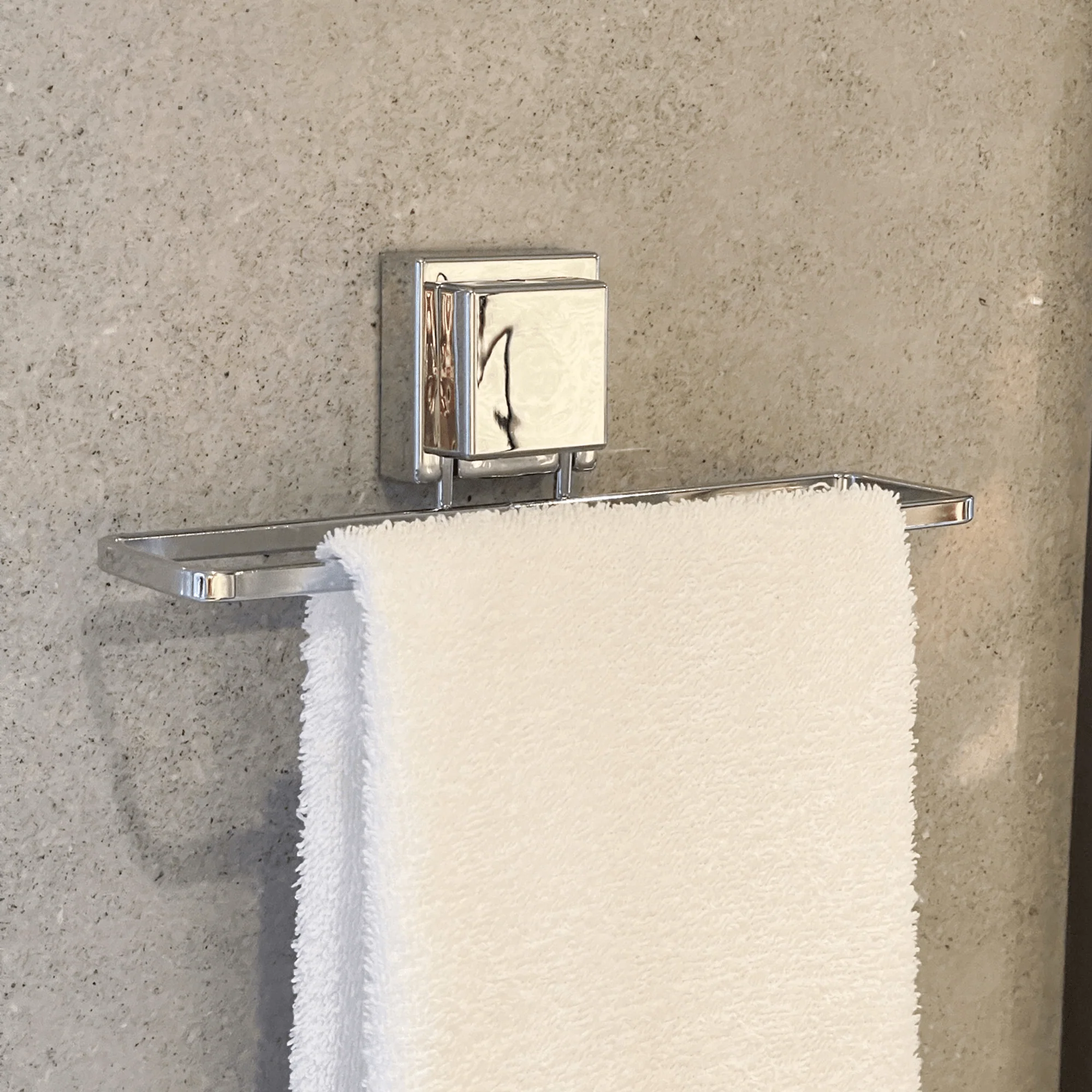 Toalheiro de Lavabo com Ventosa 25cm Aço Cromado - Image 3