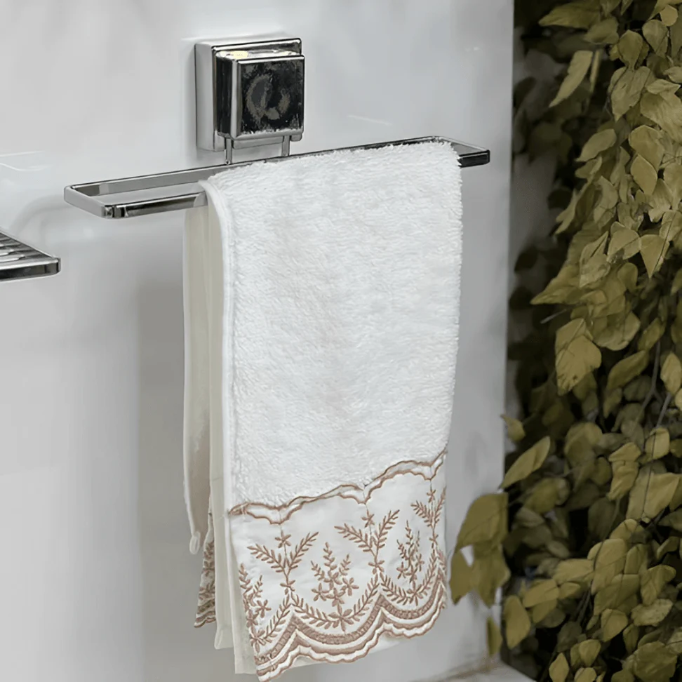 Toalheiro de Lavabo com Ventosa 25cm Aço Cromado - Image 4