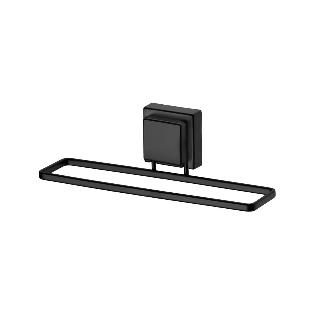 Toalheiro de Rosto com Ventosa Fixação Fácil Preto Fosco - Image 6