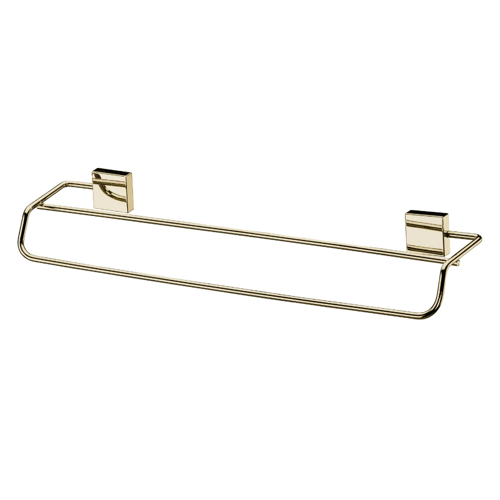 Porta Toalha Toalheiro 45cm Parede Fixação Parafuso Dourado - Image 4
