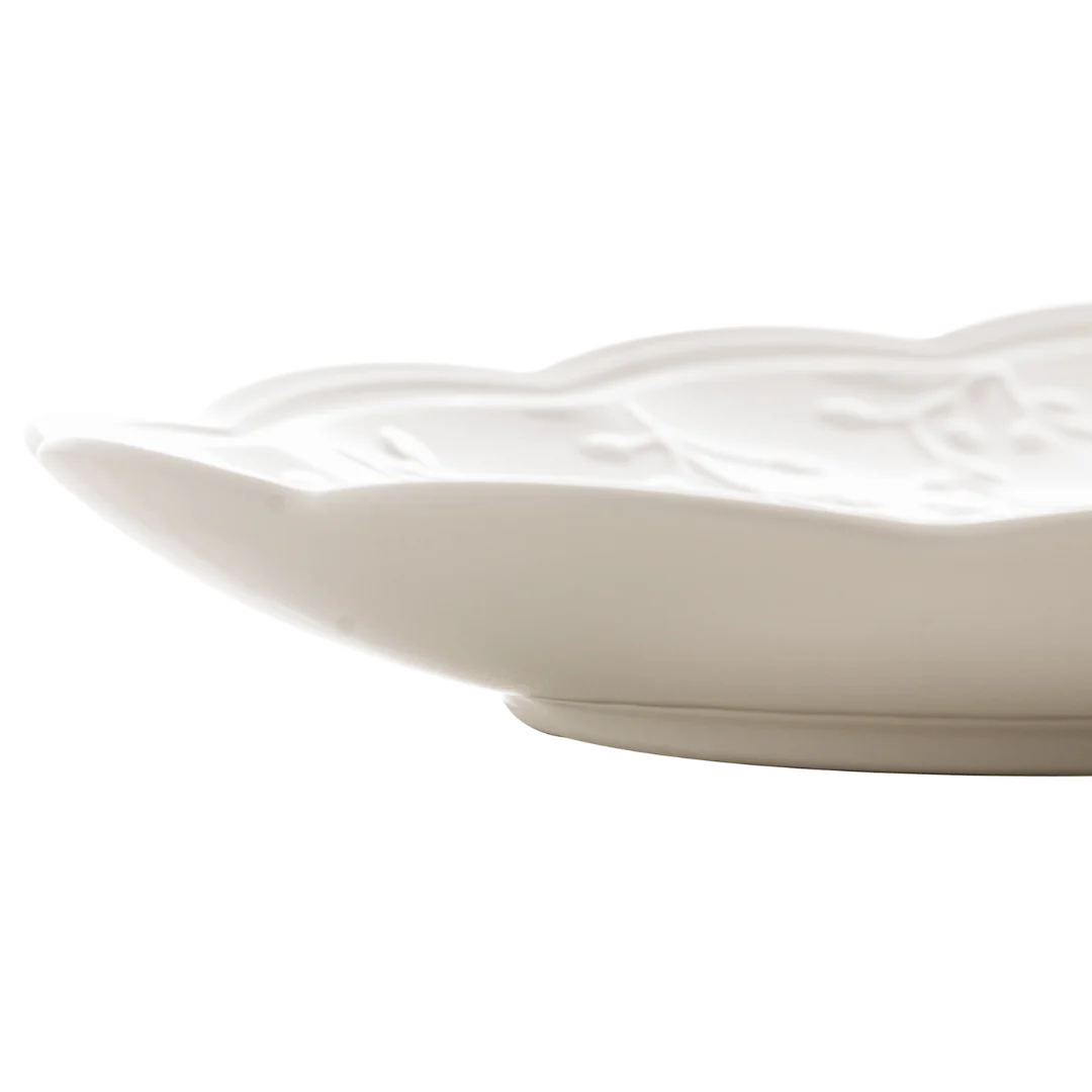Travessa Butterfly Flower Porcelana New Bone Branca 31,5cm - Image 3