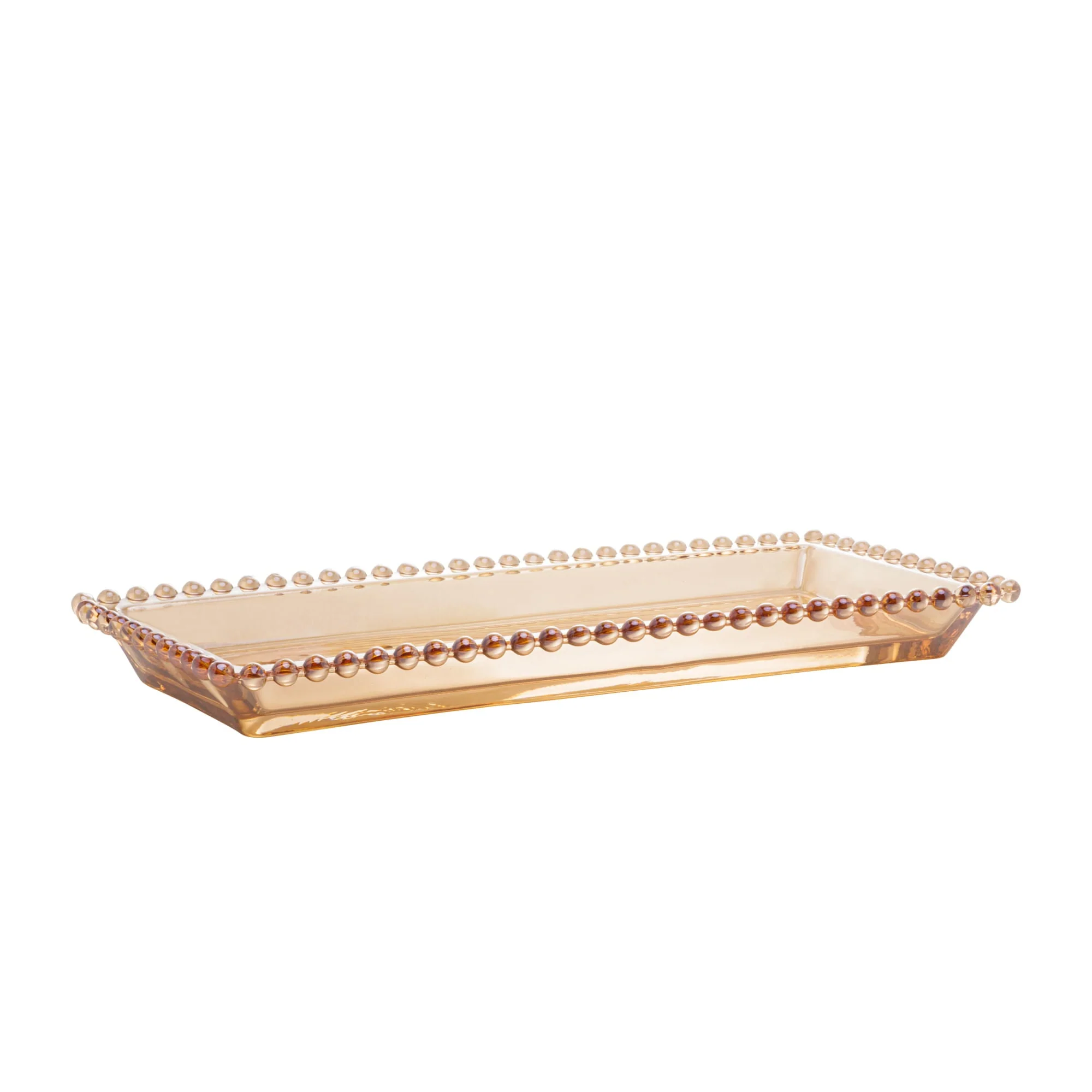 Travessa de Cristal de Chumbo Pearl Âmbar - 30 cm - Image 4
